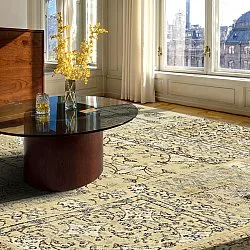 Vlakgeweven vloerkleed - Myrina (beige)