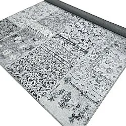 Vlakgeweven vloerkleed - Myrina (grijs)