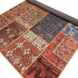 Vlakgeweven vloerkleed - Myrina (rood/multi)