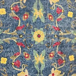 Vlakgeweven vloerkleed - Nabilar (blauw)