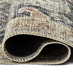 Vlakgeweven vloerkleed - Noura (donkerblauw)