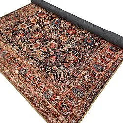 Vlakgeweven vloerkleed - Selamira (blauw/multi)