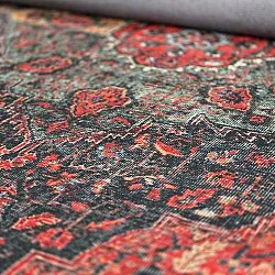 Vlakgeweven vloerkleed - Velamir (rood)