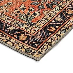 Vlakgeweven vloerkleed - Yasirah (oranje)