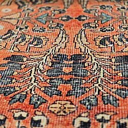 Vlakgeweven vloerkleed - Yasirah (oranje)