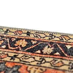 Vlakgeweven vloerkleed - Yasirah (oranje)