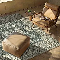 Vlakgeweven vloerkleed - Zuleina (groente)