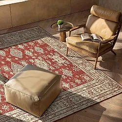 Vlakgeweven vloerkleed - Zuleina (rood)