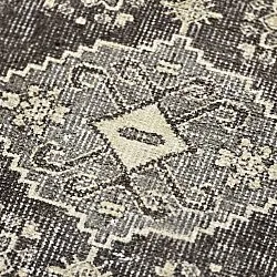 Vlakgeweven vloerkleed - Zuleina (donkergrijs)