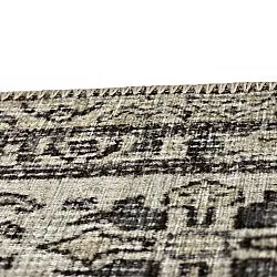 Vlakgeweven vloerkleed - Zuleina (donkergrijs)