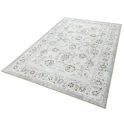 Vlakgeweven vloerkleed - Adeleine (grijs/beige)