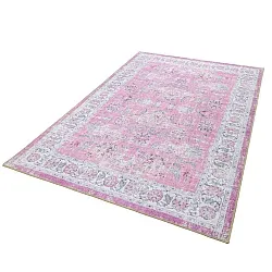 Vlakgeweven vloerkleed - Adeleine (roze)