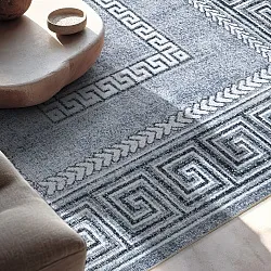 Vlakgeweven vloerkleed - Ankara Versace (grijs)