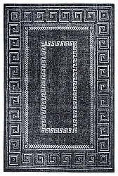 Vlakgeweven vloerkleed - Ankara Versace (zwart)