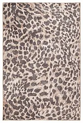 Vlakgeweven vloerkleed - Cheetah (beige/zwart)