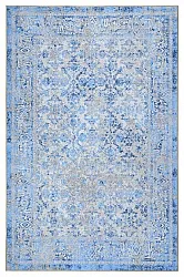 Vlakgeweven vloerkleed - Denizli (blauw)