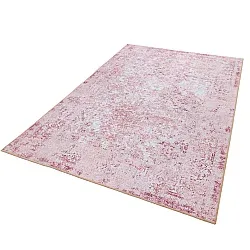 Vlakgeweven vloerkleed - Denizli (roze)