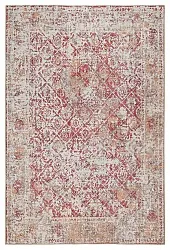 Vlakgeweven vloerkleed - Douz (rood/beige)