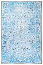 Vlakgeweven vloerkleed - Gombalia (blauw)