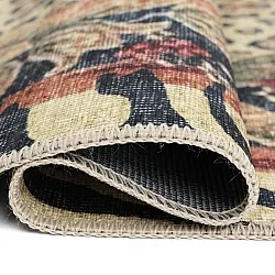 Vlakgeweven vloerkleed - Katavi (beige/multi)