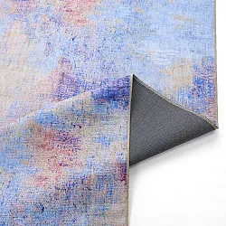 Vlakgeweven vloerkleed - Mogoro (blauw/multi)