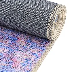 Vlakgeweven vloerkleed - Mogoro (blauw/multi)