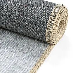 Vlakgeweven vloerkleed - Sandrigo (grijs/wit)