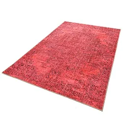 Vlakgeweven vloerkleed - Valenza (rood)