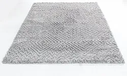 Hoogpolig vloerkleed - Stettin (grijs)