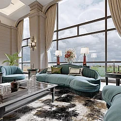 Wilton - Flores (zwart/bruin/wit)