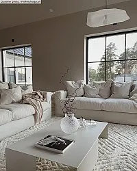 Hoogpolig vloerkleed - Monti (offwhite)