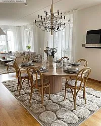 Hoogpolig vloerkleed - Fondi (beige)