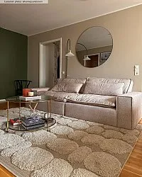Hoogpolig vloerkleed - Fondi (beige)