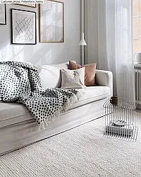 Wollen-vloerkleed - Avafors Wool Bubble (beige)