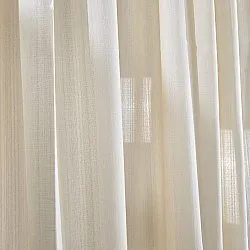 Gordijnen - Gordijn met linnenimitatie Andrada (beige)