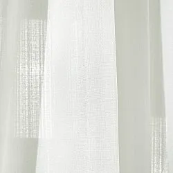 Gordijnen - Gordijn met linnenimitatie Andrada (wit)
