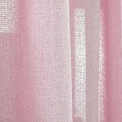 Gordijnen - Linnen gordijnen Cosmina (roze)