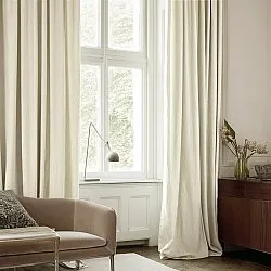 Gordijnen - Linnen gordijnen Melania (beige)