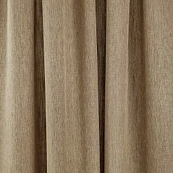 Gordijnen - Linnen gordijnen Melania (bruin)