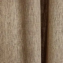 Gordijnen - Linnen gordijnen Melania (bruin)