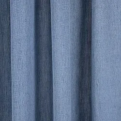 Gordijnen - Linnen gordijnen Melania (donkerblauw)