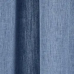 Gordijnen - Linnen gordijnen Melania (donkerblauw)