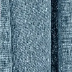 Gordijnen - Linnen gordijnen Melania (donker turkoois)