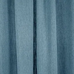 Gordijnen - Linnen gordijnen Melania (donker turkoois)