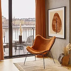 Gordijnen - Verduisteringsgordijnen Octavia (oranje)