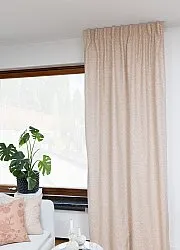 Gordijnen - Katoenen gordijn Lilja (beige)