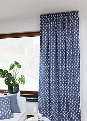 Gordijnen - Katoenen gordijn Sari (blauw)