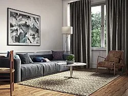 Gordijnen - Linnen gordijnen Lilou (zwart)