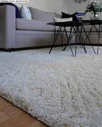 Hoogpolig vloerkleed - Monti (offwhite)