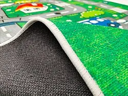 Kindervloerkleed - Village Road (groen)